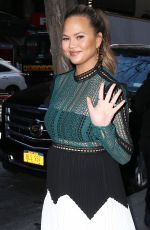 CHRISSY TEIGEN Arrives at Today Show in New York 01/31/2018