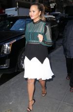 CHRISSY TEIGEN Arrives at Today Show in New York 01/31/2018