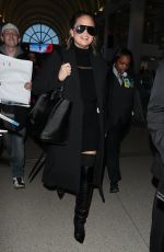 CHRISSY TEIGEN at Los Angeles International Airport 02/23/2018