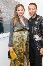 CHRISSY TEIGEN at Nabil Elderkin Exhibition in Los Angeles 02/15/2018