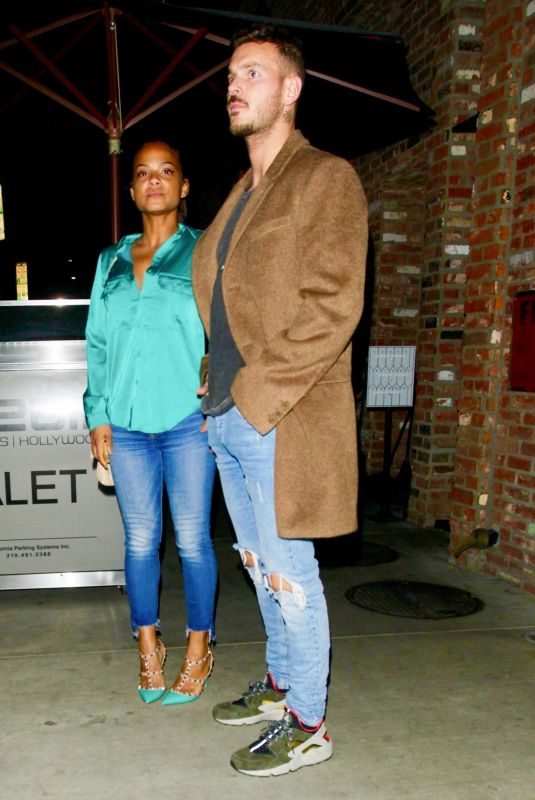 CHRISTINA MILIAN and Matt Pokora Night Out in Hollywood 02/05/2018