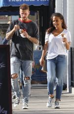 CHRISTINA MILIAN and Matt Pokora Shopping for Sporting Goods in Los Angeles 02/06/2018