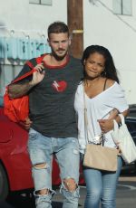 CHRISTINA MILIAN and Matt Pokora Shopping for Sporting Goods in Los Angeles 02/06/2018