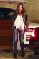 CINDY CRAWFORD Leaves a Restaurant in Los Angeles 01/31/2018