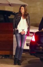 CINDY CRAWFORD Leaves a Restaurant in Los Angeles 01/31/2018