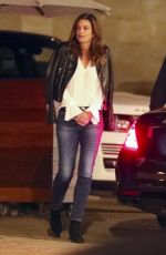 CINDY CRAWFORD Leaves a Restaurant in Los Angeles 01/31/2018