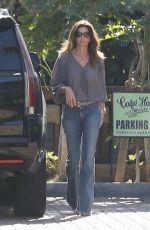 CINDY CRAWFORD Out for Lunch at Cafe Habana in Malibu 02/01/2018