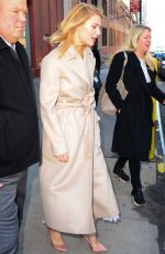 CLAIRE DANES Leaves CBS Studios in New York 02/05/2018