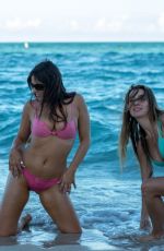 CLAUDIA ROMANI and LAUREN FRANCESCA in Bikini in South Beach 02/25/2018