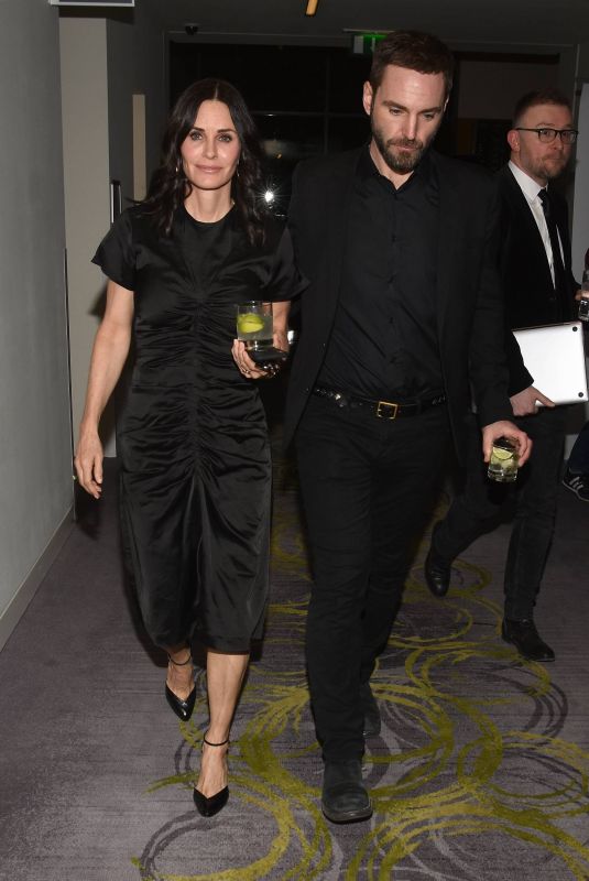 COURTENEY COX and Johnny McDaid at Imro Awards in Dublin 02/22/2018