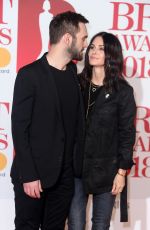 COURTENEY COX at Brit Awards 2018 in London 02/21/2018