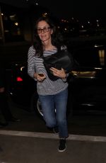 COURTENEY COX at Los Angeles International Airport 02/16/2018