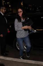 COURTENEY COX at Los Angeles International Airport 02/16/2018