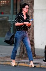 COURTENEY COX Leaves a Hair Salon in Los Angeles 01/31/2018