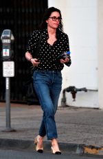 COURTENEY COX Leaves a Hair Salon in Los Angeles 01/31/2018