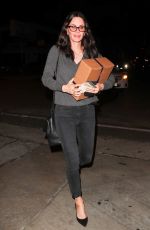 COURTENEY COX Out for Dinner at Craig