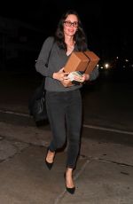 COURTENEY COX Out for Dinner at Craig