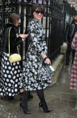 DAISY LOWE Arrives at Erdem Moralioglu Fashion Show at LFW in London 02/19/2018