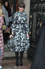 DAISY LOWE Arrives at Erdem Moralioglu Fashion Show at LFW in London 02/19/2018