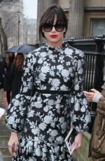 DAISY LOWE Arrives at Erdem Moralioglu Fashion Show at LFW in London 02/19/2018