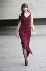 DAISY LOWE Arrives at Roland Mourret Fashion Show at LFW in London 02/18/2018