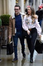 DAISY WOOD-DAVIS and Luke Jerdy Out Shopping in Manchester 02/13/2018