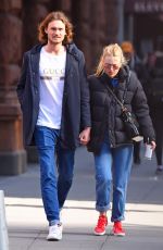 DAKOTA FANNING and Henary Frye Out in New York 02/14/2018