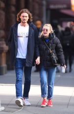 DAKOTA FANNING and Henary Frye Out in New York 02/14/2018