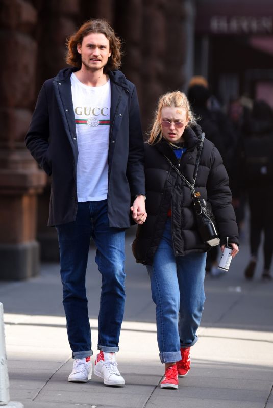 DAKOTA FANNING and Henary Frye Out in New York 02/14/2018