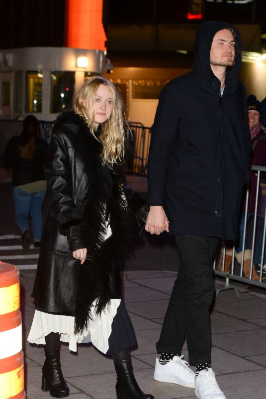 DAKOTA FANNING Night Out in New York 02/06/2018