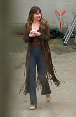 DAKOTA JOHNSON at Bad Times at the El Royale Set in Burnaby 02/14/2018