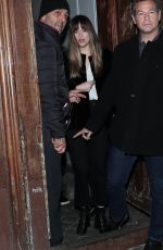 DAKOTA JOHNSON Leaves C A Vous Studios in Paris 02/05/2018