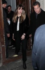 DAKOTA JOHNSON Leaves C A Vous Studios in Paris 02/05/2018