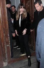 DAKOTA JOHNSON Leaves C A Vous Studios in Paris 02/05/2018