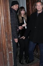 DAKOTA JOHNSON Leaves C A Vous Studios in Paris 02/05/2018