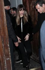 DAKOTA JOHNSON Leaves C A Vous Studios in Paris 02/05/2018