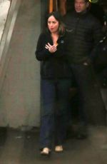 DAKOTA JOHNSON on the Set of Bad Times at the El Royale in Burnaby 02/14/2018