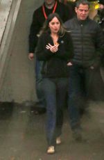 DAKOTA JOHNSON on the Set of Bad Times at the El Royale in Burnaby 02/14/2018