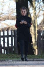 DANI DAYER Out and About in London 02/15/2018