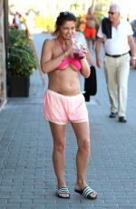 DANIELLA WESTBROOK in Bikini Top on Holiday in Spain 02/04/2018