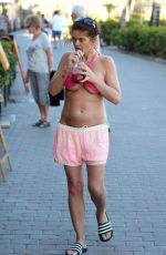 DANIELLA WESTBROOK in Bikini Top on Holiday in Spain 02/04/2018