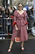 DANIELLE BERNSTEIN Arrives at Fendi Fashion Show in Milan 02/22/2018