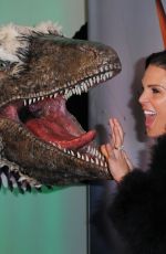 DANIELLE LLOYD at Dinosaurs in the Wild Exhibition in London 02/13/2018