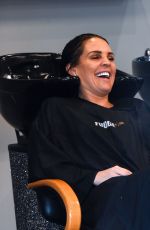 DANIELLE LLOYD Gets Her Hair Cut in Birmingham 02/23/2018
