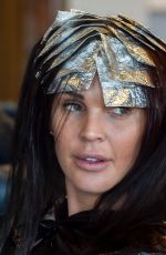 DANIELLE LLOYD Gets Her Hair Cut in Birmingham 02/23/2018