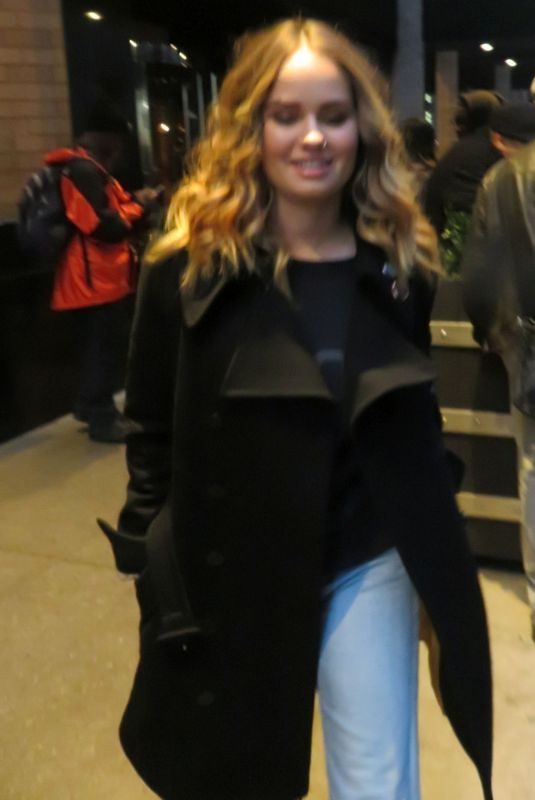 DEBBY RYAN Out at Times Square in New York 02/20/2018