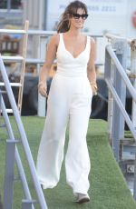 DELTA GOODREM Arrives at a Boat in Sydney 02/27/2018