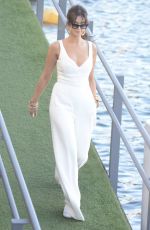 DELTA GOODREM Arrives at a Boat in Sydney 02/27/2018