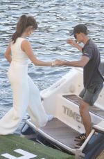 DELTA GOODREM Arrives at a Boat in Sydney 02/27/2018