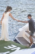 DELTA GOODREM Arrives at a Boat in Sydney 02/27/2018